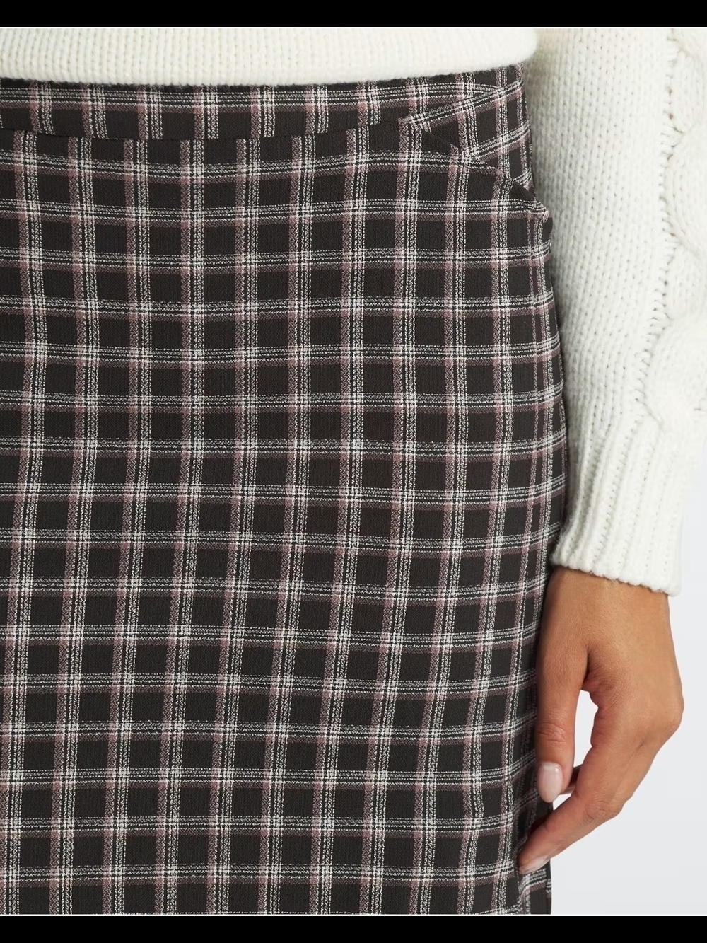 Tribal Plaid Mini Skort - Picture 4 of 5